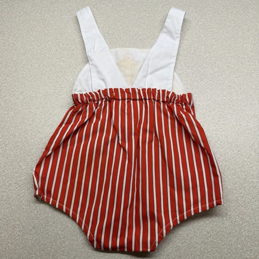 Vintage Hush Puppies‎ Childrenswear 18 Months Nautical Sailor Bubble Jacket Red